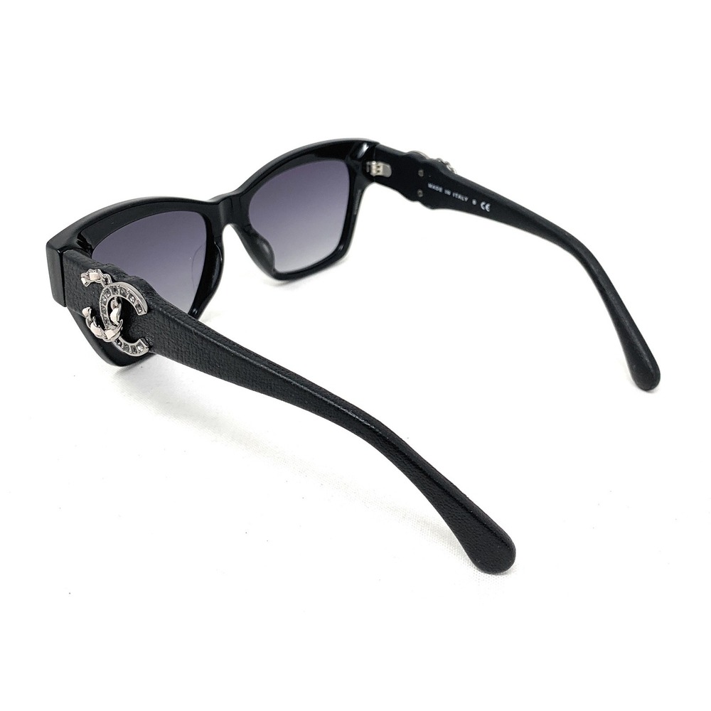 CHANEL Women's Sunglasses CH5456QA 501/S6 Black Black Grey 54mm - Picture 5 of 7